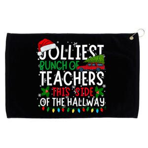 Jolliest Bunch Of Teachers This Side Of The Hallway Xmas Grommeted Golf Towel