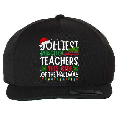 Jolliest Bunch Of Teachers This Side Of The Hallway Xmas Wool Snapback Cap