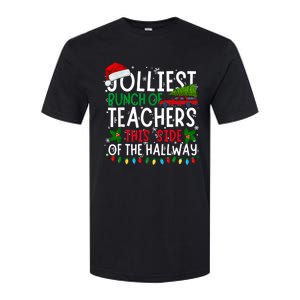 Jolliest Bunch Of Teachers This Side Of The Hallway Xmas Softstyle CVC T-Shirt