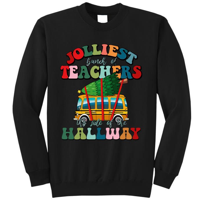 Jolliest Bunch Of Teachers This Side Of The Hallway Xmas Sweatshirt