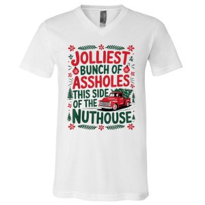 Jolliest Bunch Of Assholes This Side Of The Nut House V-Neck T-Shirt