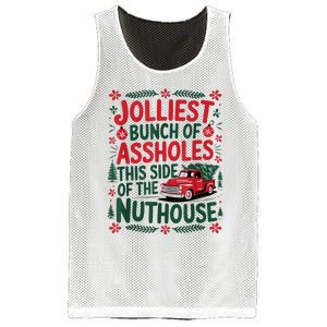 Jolliest Bunch Of Assholes This Side Of The Nut House Mesh Reversible Basketball Jersey Tank