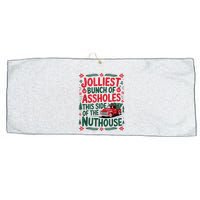 Jolliest Bunch Of Assholes This Side Of The Nut House Large Microfiber Waffle Golf Towel