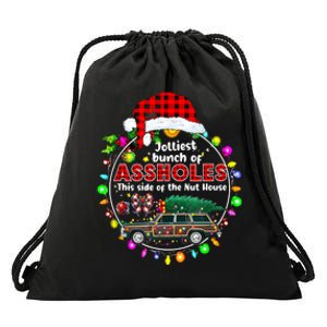 Jolliest Bunch Of Assholes This Side Of The Nut House Drawstring Bag