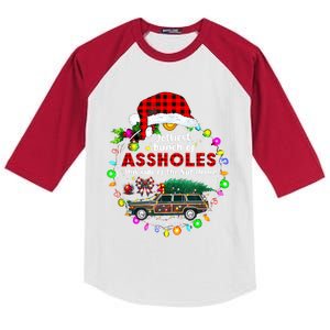 Jolliest Bunch Of Assholes This Side Of The Nut House Kids Colorblock Raglan Jersey