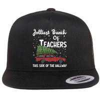 Jolliest Bunch Of Teachers This Side Of The Hallway Christmas Flatbill Hat