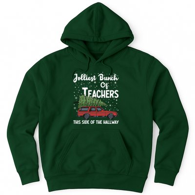 Jolliest Bunch Of Teachers This Side Of The Hallway Christmas Hoodie