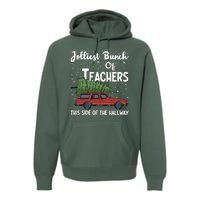 Jolliest Bunch Of Teachers This Side Of The Hallway Christmas Premium Hoodie