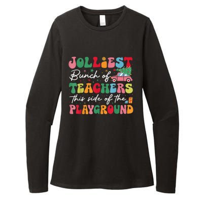 Jolliest Bunch Of Teachers This Side Of The Playground X Mas Womens CVC Long Sleeve Shirt