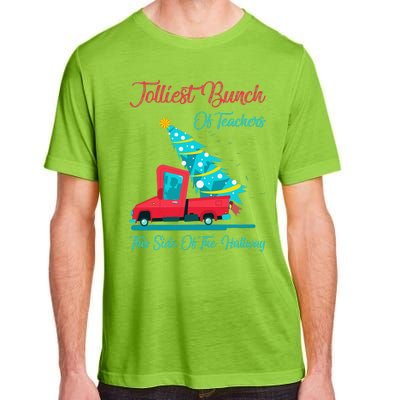 Jolliest Bunch Of Teachers This Side Of The Hallway Xmas Adult ChromaSoft Performance T-Shirt