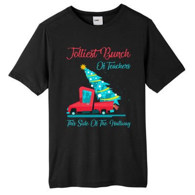 Jolliest Bunch Of Teachers This Side Of The Hallway Xmas Tall Fusion ChromaSoft Performance T-Shirt