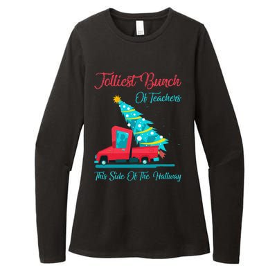 Jolliest Bunch Of Teachers This Side Of The Hallway Xmas Womens CVC Long Sleeve Shirt