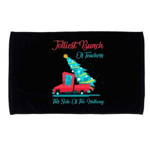 Jolliest Bunch Of Teachers This Side Of The Hallway Xmas Microfiber Hand Towel