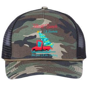 Jolliest Bunch Of Teachers This Side Of The Hallway Xmas Retro Rope Trucker Hat Cap