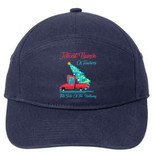 Jolliest Bunch Of Teachers This Side Of The Hallway Xmas 7-Panel Snapback Hat