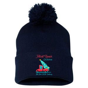 Jolliest Bunch Of Teachers This Side Of The Hallway Xmas Pom Pom 12in Knit Beanie