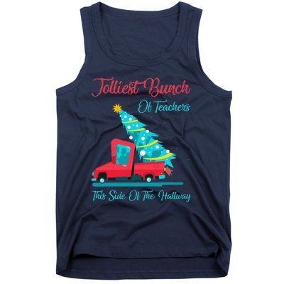 Jolliest Bunch Of Teachers This Side Of The Hallway Xmas Tank Top