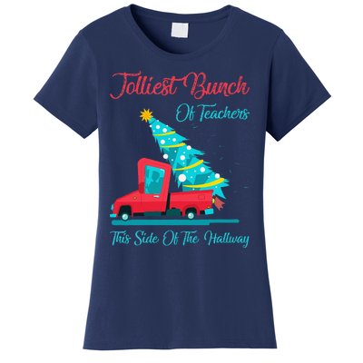 Jolliest Bunch Of Teachers This Side Of The Hallway Xmas Women's T-Shirt