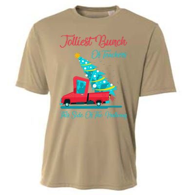 Jolliest Bunch Of Teachers This Side Of The Hallway Xmas Cooling Performance Crew T-Shirt