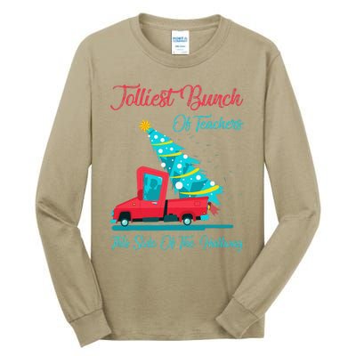 Jolliest Bunch Of Teachers This Side Of The Hallway Xmas Tall Long Sleeve T-Shirt