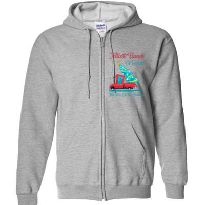 Jolliest Bunch Of Teachers This Side Of The Hallway Xmas Full Zip Hoodie