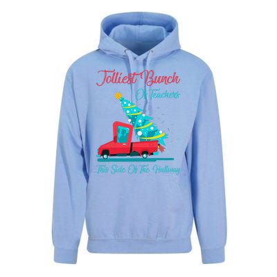 Jolliest Bunch Of Teachers This Side Of The Hallway Xmas Unisex Surf Hoodie