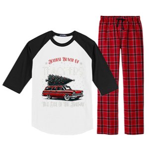 Jolliest Bunch Of Teachers This Side Of The Hallway Xmas Raglan Sleeve Pajama Set