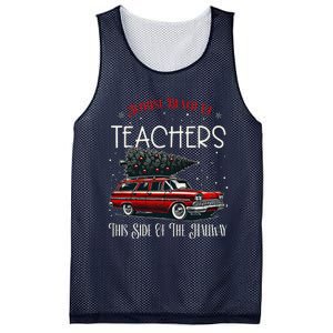 Jolliest Bunch Of Teachers This Side Of The Hallway Xmas Mesh Reversible Basketball Jersey Tank