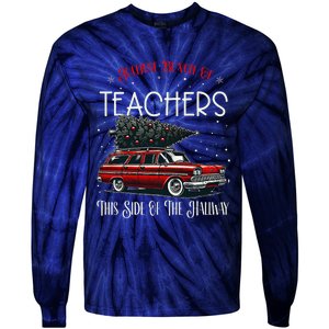 Jolliest Bunch Of Teachers This Side Of The Hallway Xmas Tie-Dye Long Sleeve Shirt