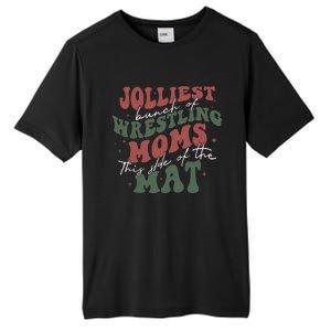 Jolliest Bunch Of Wrestling Moms This Side Of The Mat Xmas Tall Fusion ChromaSoft Performance T-Shirt