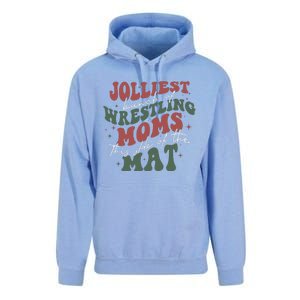 Jolliest Bunch Of Wrestling Moms This Side Of The Mat Xmas Unisex Surf Hoodie