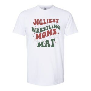 Jolliest Bunch Of Wrestling Moms This Side Of The Mat Xmas Softstyle CVC T-Shirt