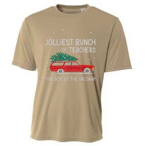 Jolliest Bunch Of Teachers This Side Of The Hallway Cooling Performance Crew T-Shirt