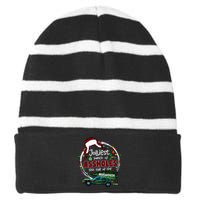 Jolliest Bunch Of Assholes This Side Of The Nut House Striped Beanie with Solid Band