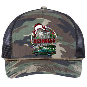 Jolliest Bunch Of Assholes This Side Of The Nut House Retro Rope Trucker Hat Cap