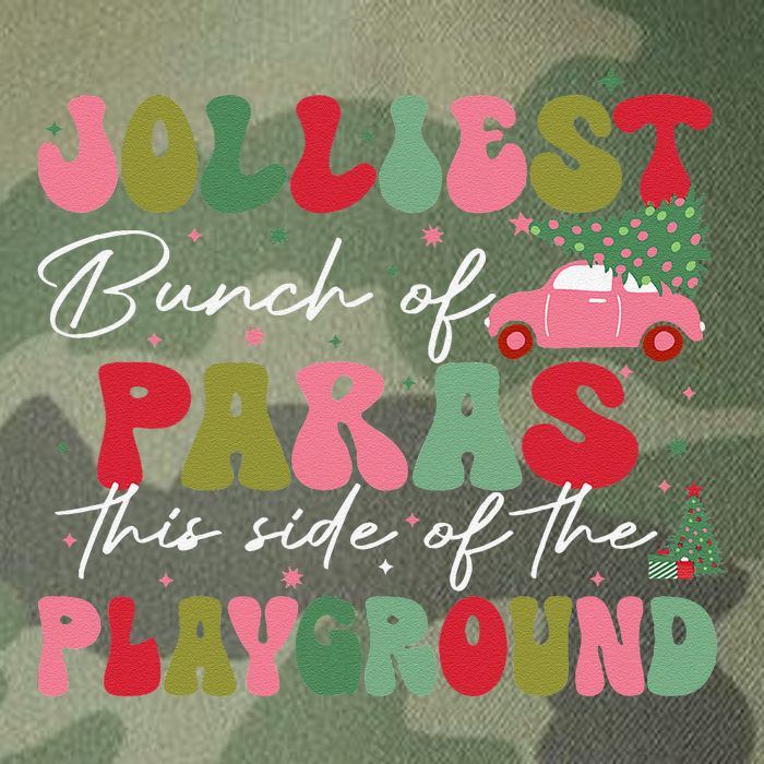 Jolliest Bunch Of Paras This Side Of The Playground Xmas Legacy Tie Dye Trucker Hat