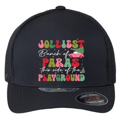 Jolliest Bunch Of Paras This Side Of The Playground Xmas Flexfit Unipanel Trucker Cap