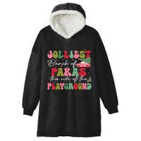 Jolliest Bunch Of Paras This Side Of The Playground Xmas Hooded Wearable Blanket