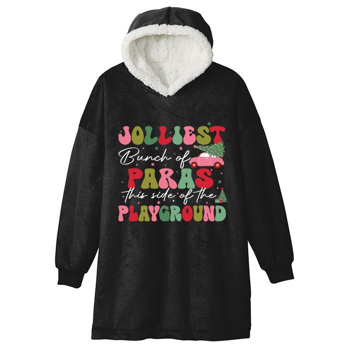 Jolliest Bunch Of Paras This Side Of The Playground Xmas Hooded Wearable Blanket