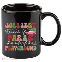 Jolliest Bunch Of Paras This Side Of The Playground Xmas 11oz C Handle Ceramic Mug