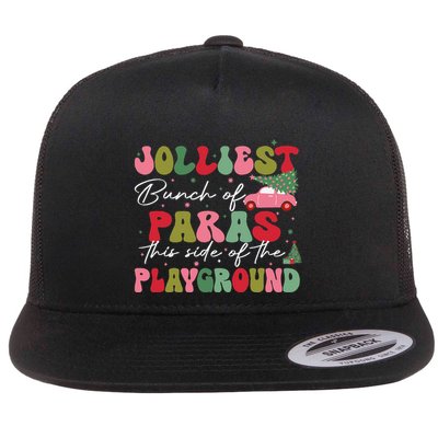 Jolliest Bunch Of Paras This Side Of The Playground Xmas Flatbill Hat
