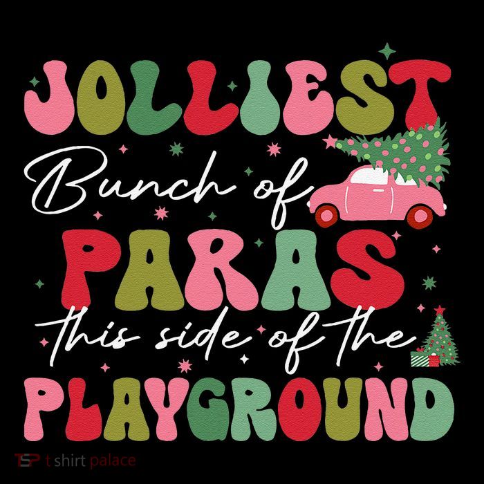 Jolliest Bunch Of Paras This Side Of The Playground Xmas Poster