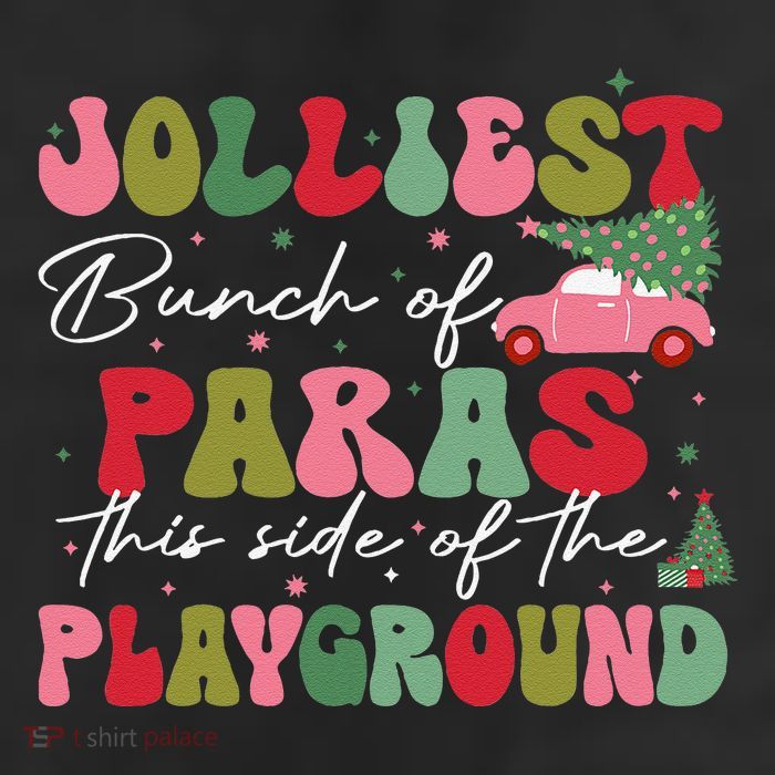 Jolliest Bunch Of Paras This Side Of The Playground Xmas 25L Jumbo Tote