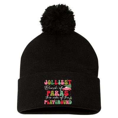 Jolliest Bunch Of Paras This Side Of The Playground Xmas Pom Pom 12in Knit Beanie
