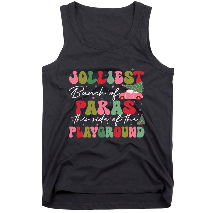 Jolliest Bunch Of Paras This Side Of The Playground Xmas Tank Top