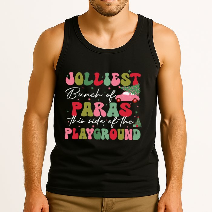 Jolliest Bunch Of Paras This Side Of The Playground Xmas Tank Top