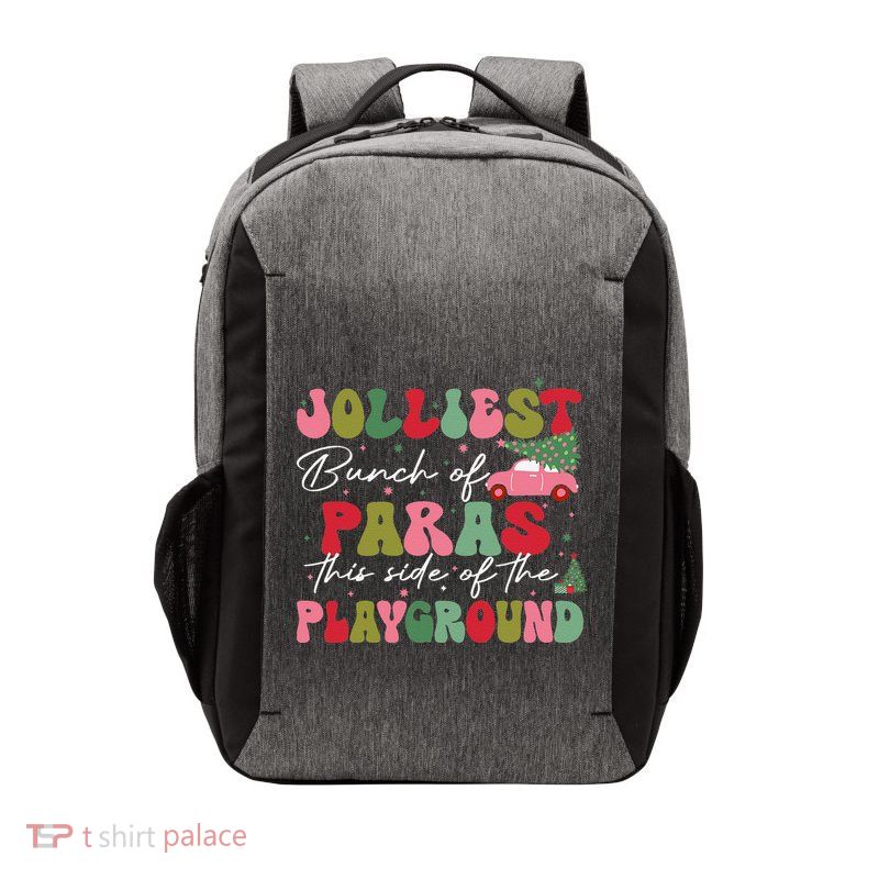 Jolliest Bunch Of Paras This Side Of The Playground Xmas Vector Backpack