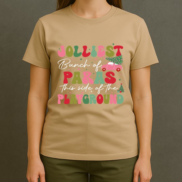 Jolliest Bunch Of Paras This Side Of The Playground Xmas T-Shirt