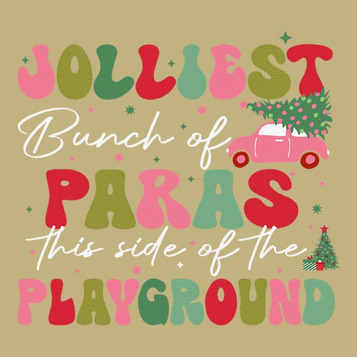 Jolliest Bunch Of Paras This Side Of The Playground Xmas T-Shirt