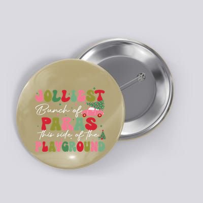 Jolliest Bunch Of Paras This Side Of The Playground Xmas Button